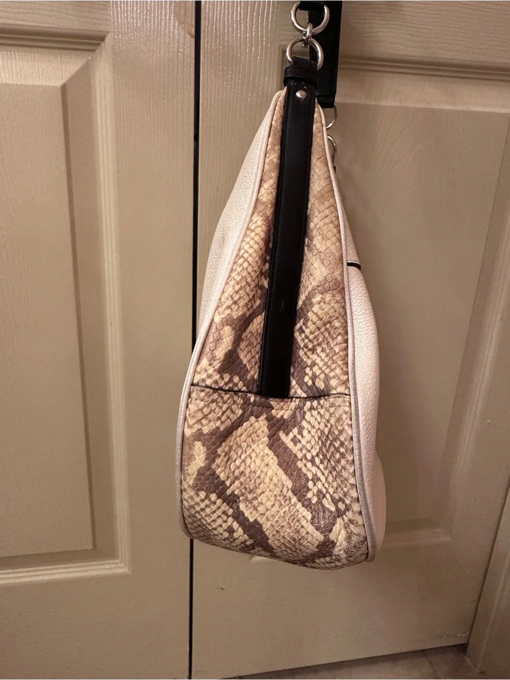 Coach Pebble Leather Shoulder Bag in Blush Pink